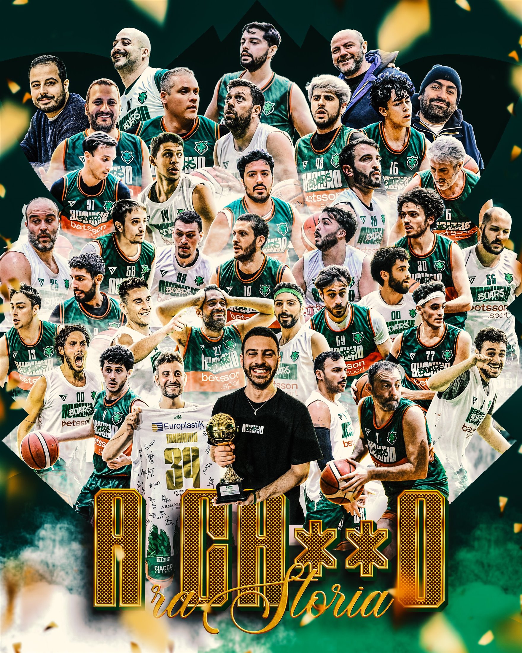 Composizione celebrativa dedicata agli Avellino Boars